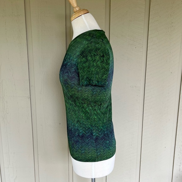 Kenzo Green Printed Top - Size M - Picture 3 of 10